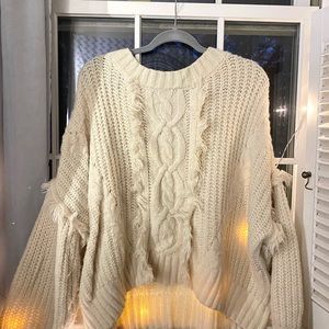 Sage Women's Long Sleeve Jewel Neck Sweater